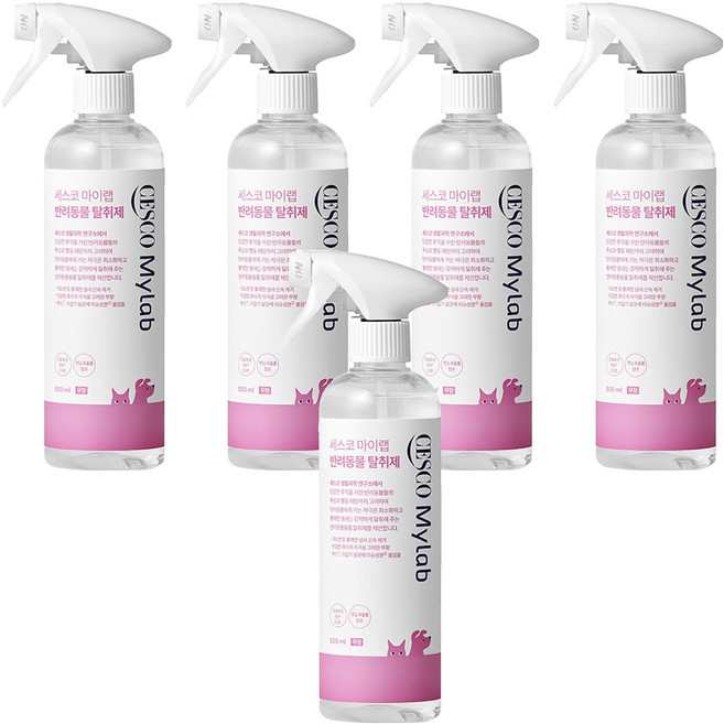 세스코 마이랩 반려동물 탈취제, 500ml, 5개, 무향