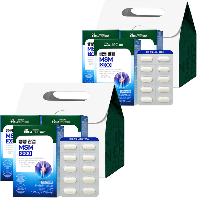 이너랩 쌩쌩 관절 MSM 2000, 60정, 6개