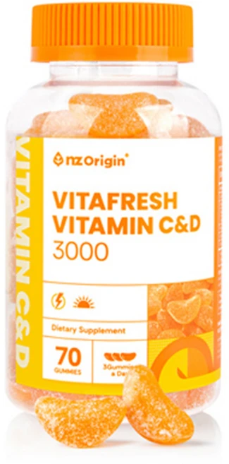 엔젯오리진 비타프레쉬 비타민 C 앤 D 3000 꾸미, 70정, 1개 - 쿠팡