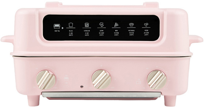단미 접이식 양면 오븐 멀티쿠커 그릴, DA-MEK03(핑크)