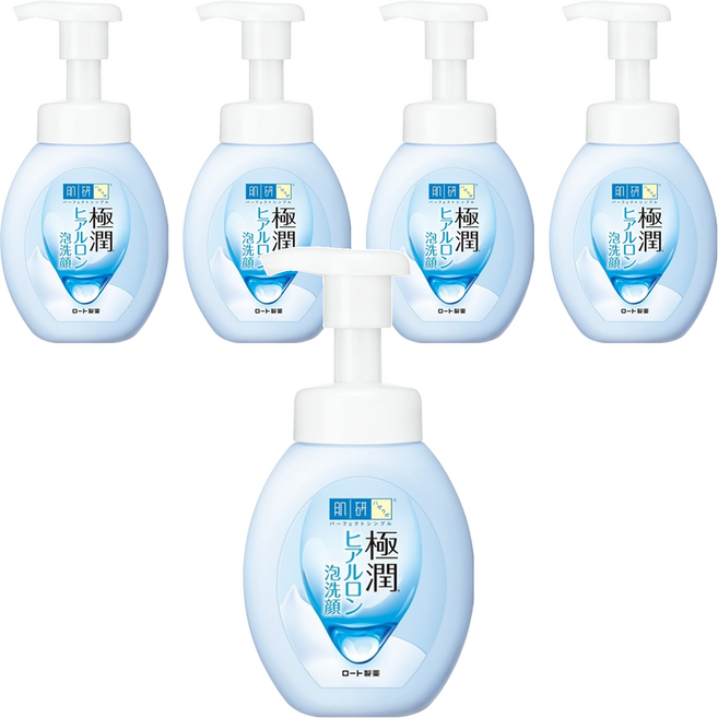 HADALABO 肌研 極潤保濕泡洗顏, 160ml, 5瓶