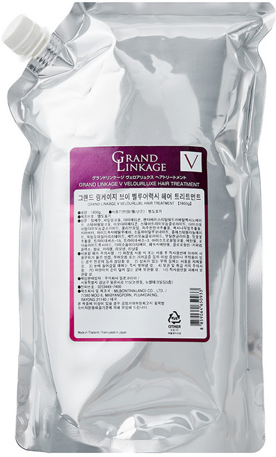 mILBOn Grand Ringkiss 絲絨光澤護髮素, 1.8kg, 1個