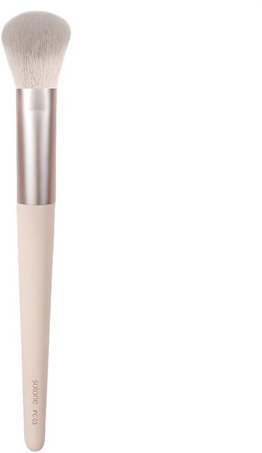 Solone 台灣公司貨 法式清焙斜坡修容刷 PC03, 蜜桃奶昔, 1支