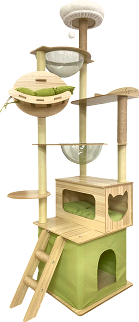 貓跳台 F 綠色, 1組