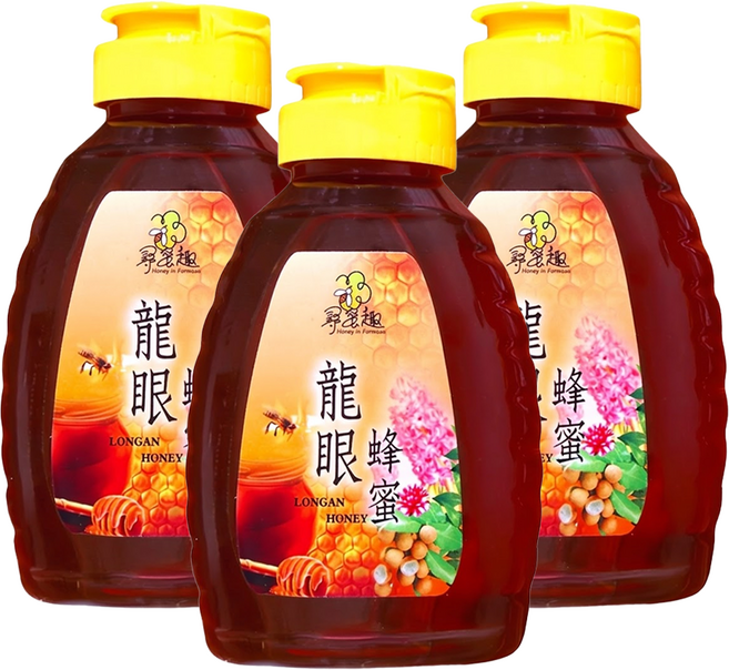 尋蜜趣 嚴選龍眼蜂蜜 嘗鮮瓶, 380g, 3瓶