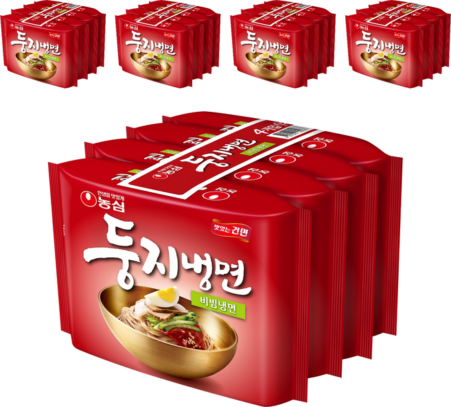 Doongji Cold Noodles 鳥巢辣拌冷麵 162g, 20包