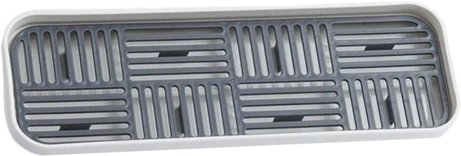 日本 SP SAUCE 時尚瀝水盤, 灰色 + 白色, 1個