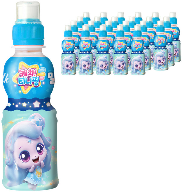 웅진 캐치 티니핑 밀크맛 음료, 200ml, 24개