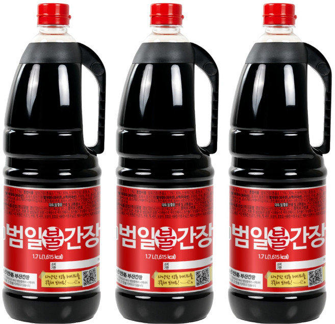 범일 불간장, 1.7L, 3개