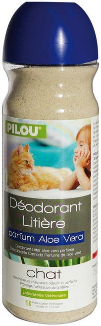 Pilou 皮樂 蘆薈貓砂除臭粉, 750g, 1入