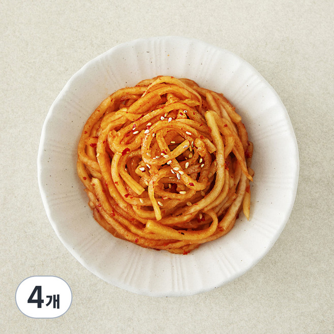 집반찬연구소 무생채, 180g, 4개