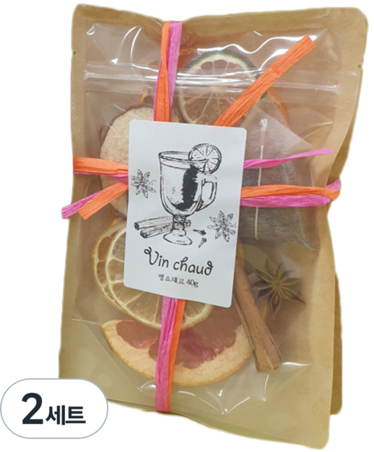 디톡톡 히팅푸드 뱅쇼 만들기 재료 키트, 40g, 1개입, 2세트