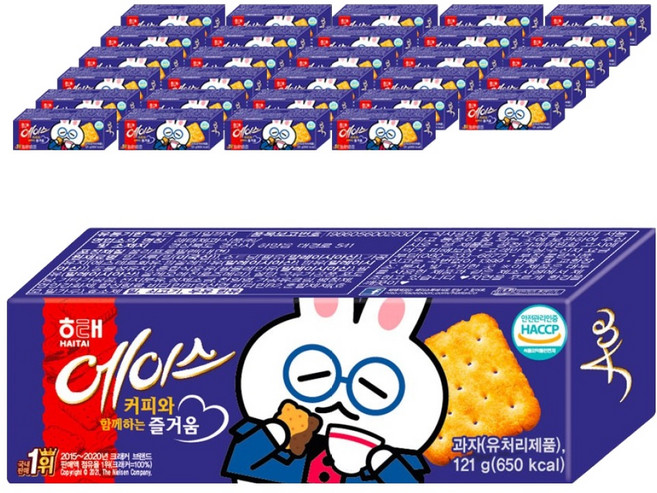 해태제과 에이스 과자, 121g, 30개