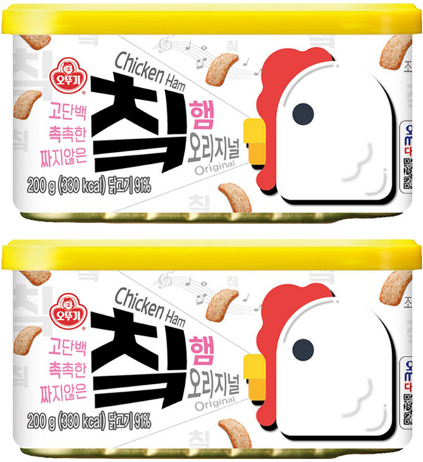 OTOKI 不倒翁 原味雞肉午餐肉罐頭, 200g, 2罐