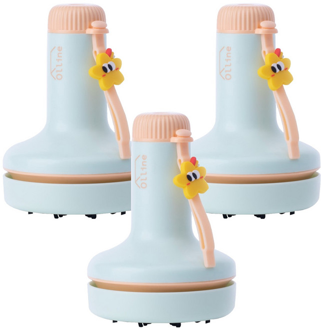 올리네 책상 지우개 충전식 청소기 C타입, 그린, 3개