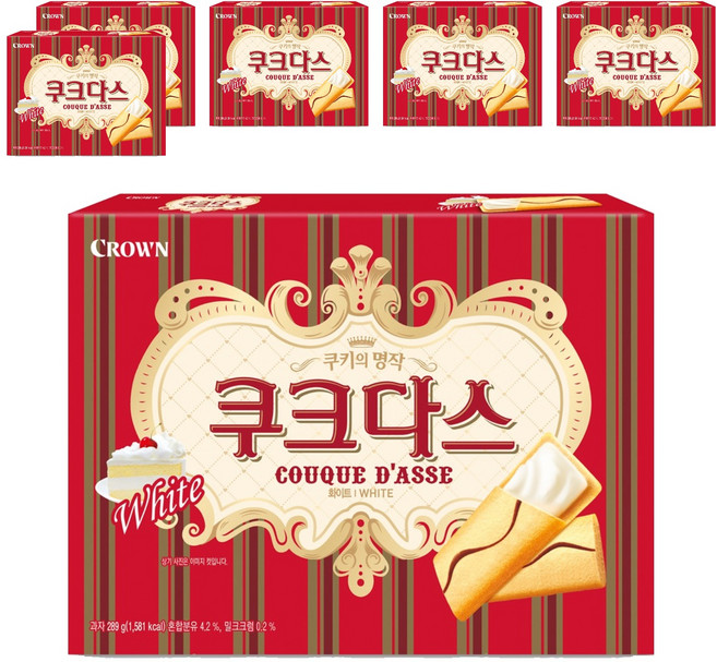 쿠크다스 화이트 토르테, 289g, 6개