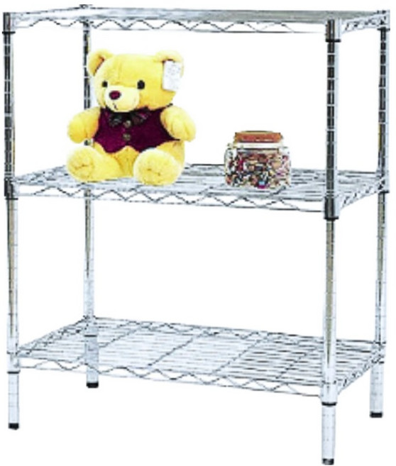 KI WISH 居家生活 輕型三層架 每層耐重50公斤 DIY免工具輕鬆裝, 銀色