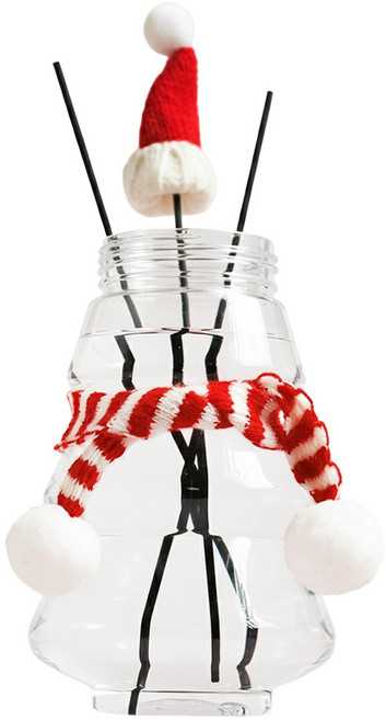 QiMart 聖誕樹造型擴香瓶, 蜜糖果園, 500ml, 1瓶