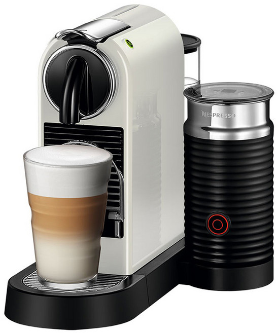 네스프레소 에스프레소 캡슐커피머신 시티즈앤밀크, D123(화이트), 화이트