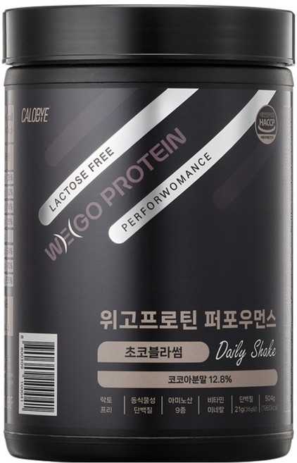 칼로바이 단백질쉐이크 퍼포우먼스 락토프리 초코블라썸, 504g, 1개