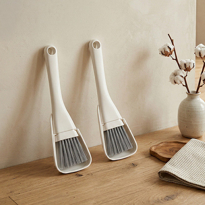 일상나눔 다용도 틈새 청소 브러쉬, 그레이, 2개