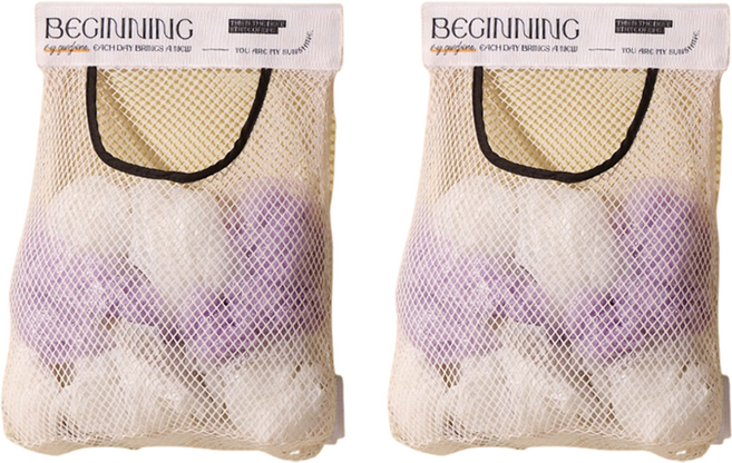 모노젠트 무타공 주방 비닐봉투 정리 보관 메쉬망, 화이트, 2개