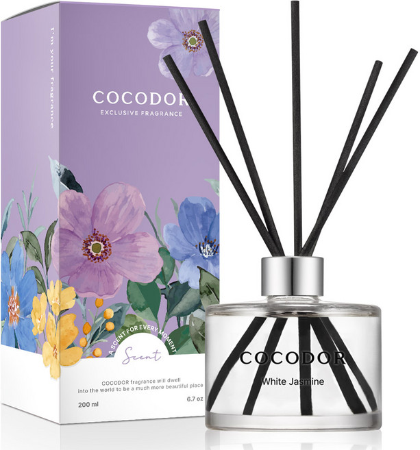 코코도르 퍼퓸 디퓨저, 화이트쟈스민, 200ml, 1개
