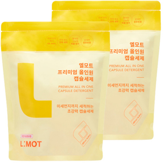 엘모트 프리미엄 올인원 캡슐세제, 30개입, 2개