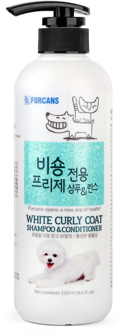 포켄스 비숑프리제 전용 샴푸 앤 린스, 550ml, 1개입, 1개