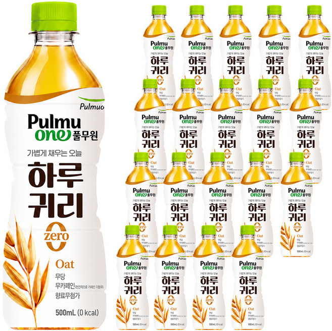 풀무원샘물 하루귀리 곡물차, 500ml, 20개
