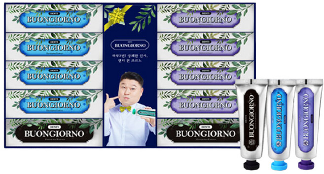 아토세이프 덴티본조르노 100g 치약 구취 2p + 치석 4p + 잇몸 4p + 쇼핑백, 1세트