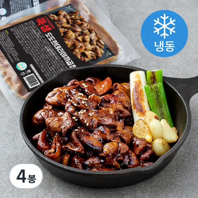 쿡생 도도한 데리야끼곱창 (냉동), 4봉, 200g