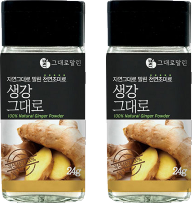그대로말린 조미료 생강그대로, 2개, 24g