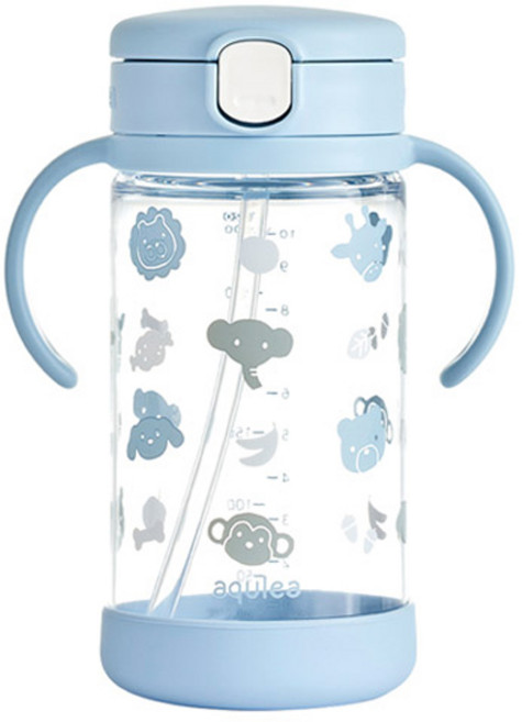 릿첼 AQ 빨대컵, 320ml, 1개, 베이비블루