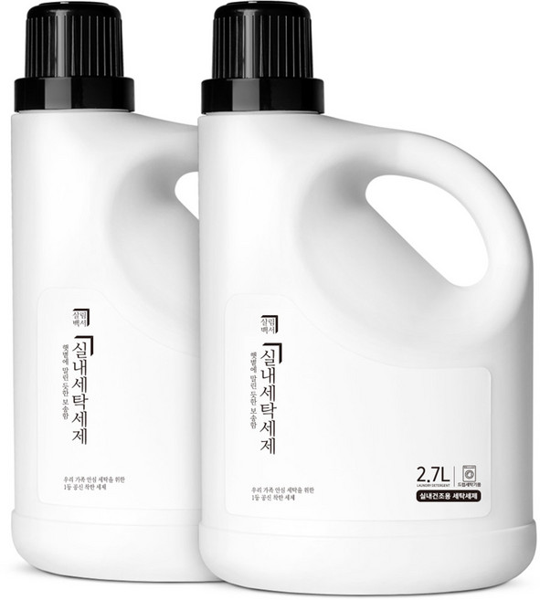 살림백서 실내건조용 세탁세제 드럼용 본품, 2.7L, 1개입, 2개