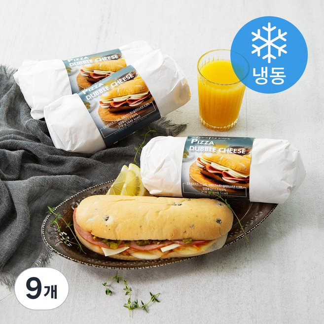테이트 매콤피자 더블치즈 치아바타 (냉동), 218g, 1개입, 9개