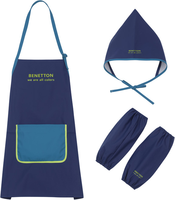 베네통키즈 아동용 팔레트 방수 앞치마 세트 QCETP1241NYOS