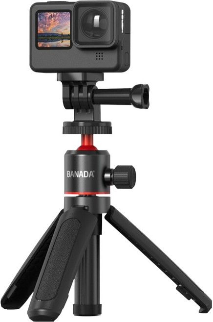 BANADA 고쇼티 고프로용 미니 삼각대 블랙, 1개, BND-STMN001