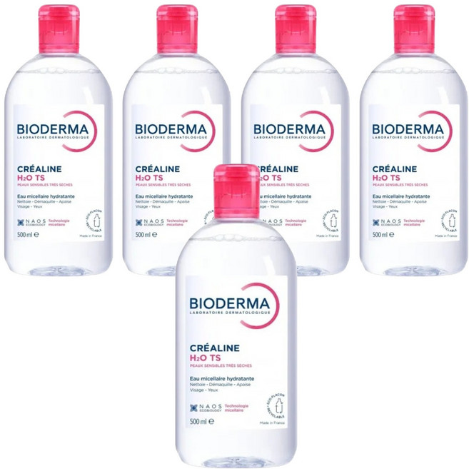 BIODERMA 舒敏TS高效潔膚液, 500ml, 5瓶
