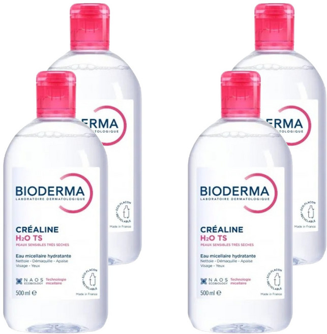 BIODERMA 舒敏TS高效潔膚液, 500ml, 4瓶