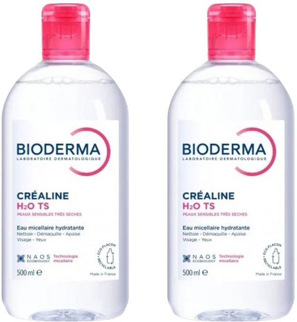 BIODERMA 舒敏TS高效潔膚液, 500ml, 2瓶