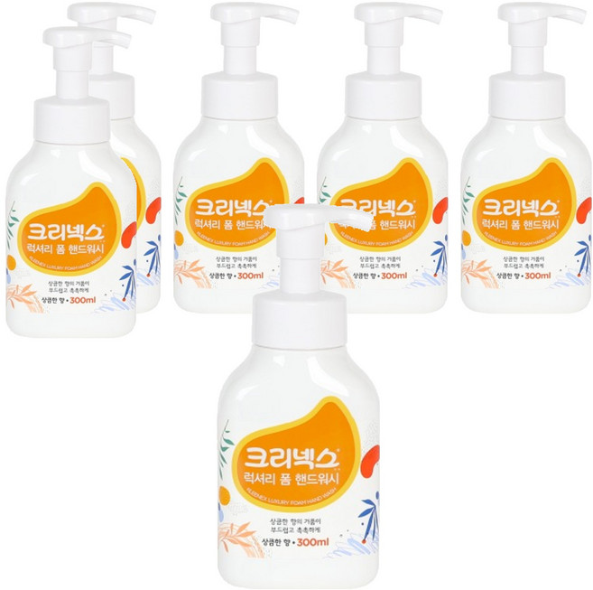 크리넥스 럭셔리 폼 핸드워시 상큼한향, 6개, 300ml
