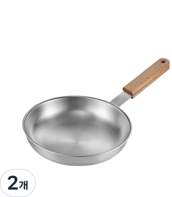 위더스 PN풍년 인덕션 우드라이트 프라이팬, 2개