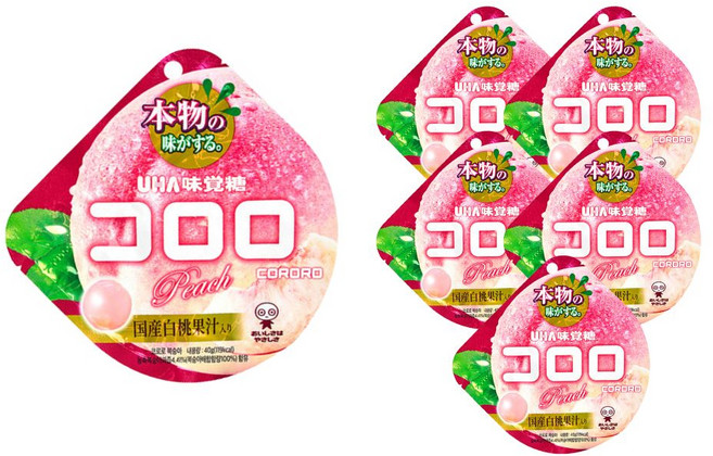 코로로 미카쿠토 복숭아맛 젤리, 40g, 6개