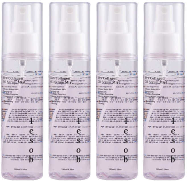 르솝 맞춤형 탄력 광채 진정 스쿠알란 오일 세럼 미스트 콜라겐, 100ml, 4개