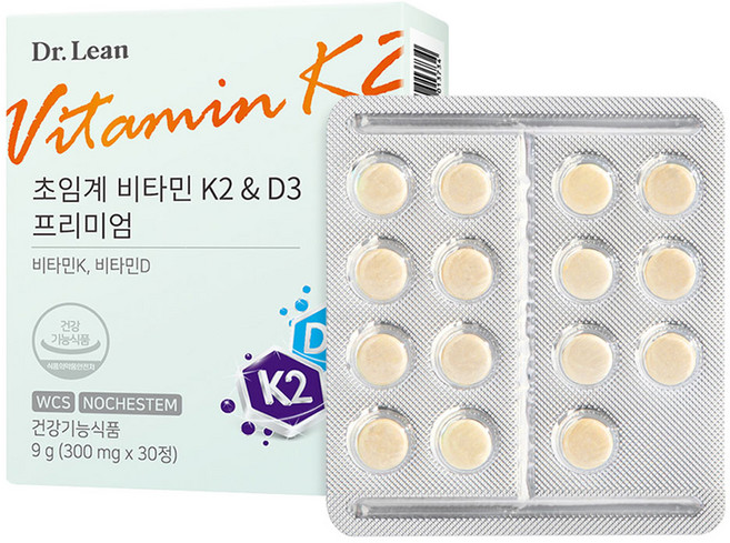 닥터린 초임계 비타민K2 & D3 프리미엄, 30정, 1개