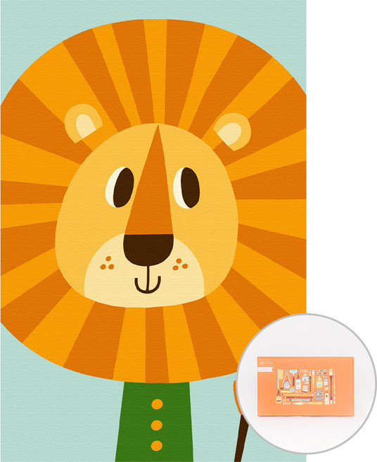 아트조이 DIY 명화그리기 10 x 15 cm, 아빠 사자 프랭클린, 1개