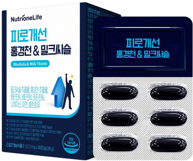 뉴트리원 피로개선 홍경천 밀크씨슬 36g, 30정, 1개
