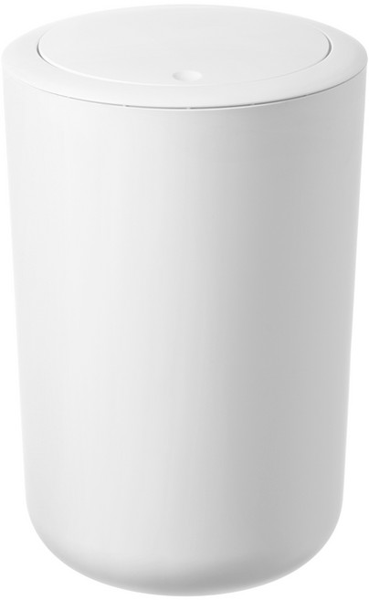 코멧 홈 원터치 원형 휴지통 10L, 화이트, 1개