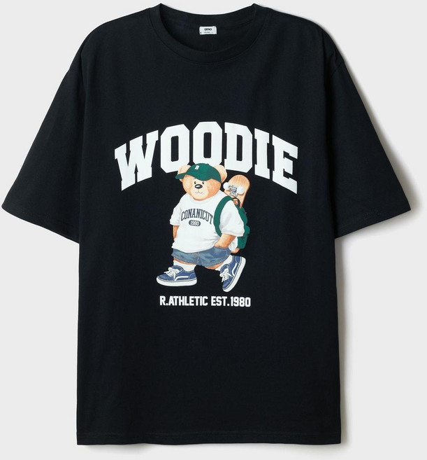 SPAO 男士 Woody Heritage C 短袖T恤 SPRPG37C80